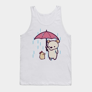 Polar Bear Umbrella Tank Top